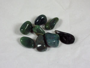 Tumbled Green Moss Agate