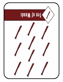 10 Of Wands Reversed