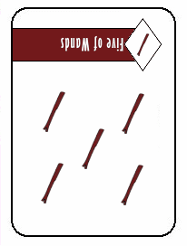 5 Of Wands Reversed